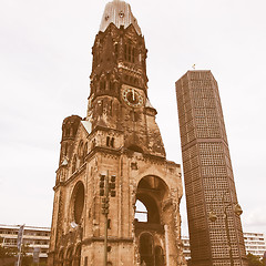 Image showing Bombed church, Berlin vintage