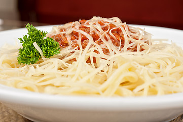 Image showing pasta with meat