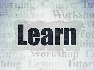 Image showing Learning concept: Learn on Digital Paper background