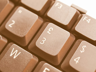 Image showing  Computer keyboard vintage