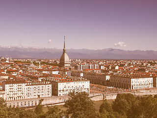 Image showing Turin view vintage