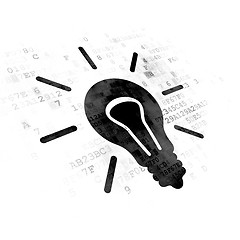 Image showing Business concept: Light Bulb on Digital background