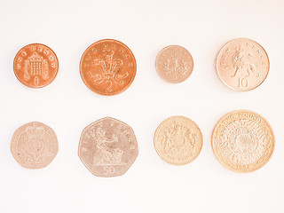 Image showing  Pound coin series vintage