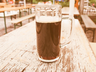Image showing  Dark beer vintage