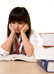Image showing Depressed student