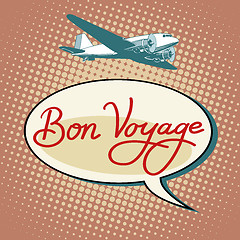 Image showing Bon voyage plane tourism flights