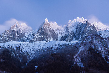 Image showing night scene of mountain landscape