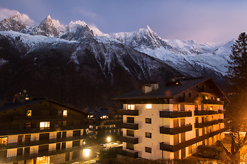 Image showing night scene of mountain landscape