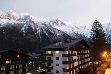 Image showing night scene of mountain landscape