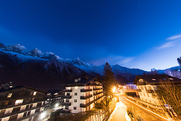 Image showing night scene of mountain landscape