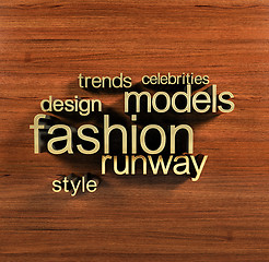 Image showing Fashion words cloud