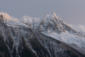 Image showing night scene of mountain landscape