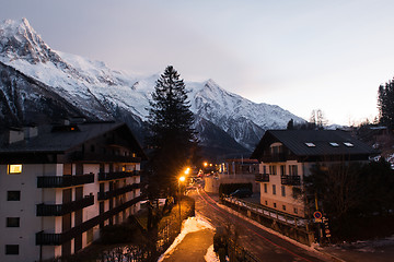 Image showing night scene of mountain landscape