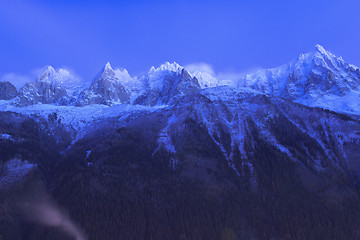 Image showing night scene of mountain landscape