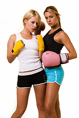 Image showing Two sexy boxers