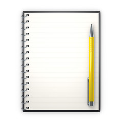 Image showing notepad and ballpen