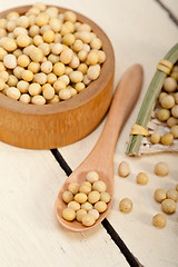 Image showing organic soya beans 