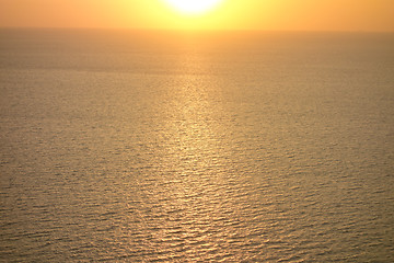 Image showing ocean sunset