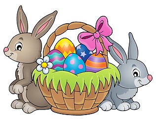 Image showing Easter basket theme image 3