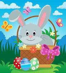 Image showing Easter basket with bunny theme 3