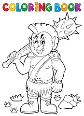 Image showing Coloring book orc theme 1