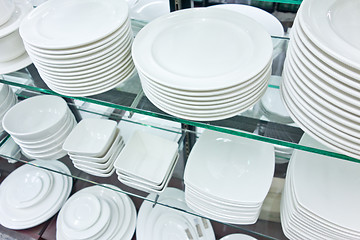 Image showing new white plates