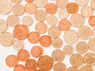 Image showing  British pound coin vintage