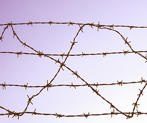 Image showing  Barbed wire vintage