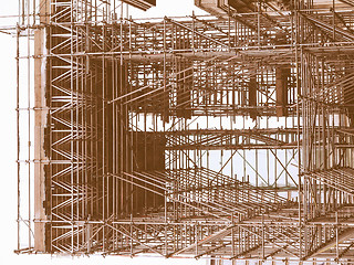 Image showing  Scaffolding vintage