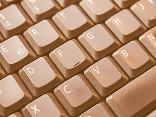 Image showing  Computer keyboard vintage