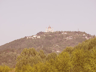 Image showing Turin hills vintage