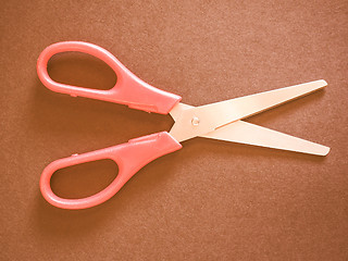 Image showing  Red scissors vintage