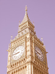 Image showing Big Ben vintage