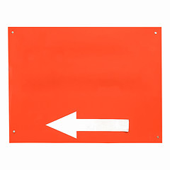 Image showing  Direction arrow sign isolated vintage