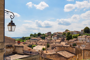 Image showing Picturesque rooftops of Saint-Emilion, France