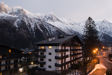 Image showing night scene of mountain landscape