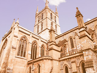 Image showing Southwark Cathedral, London vintage