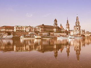 Image showing Dresden Hofkirche vintage