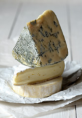 Image showing Different kinds of cheeses