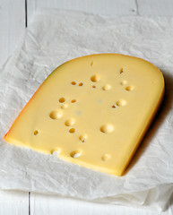 Image showing Piece of swiss cheese