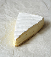 Image showing A Slice of Fresh Brie cheese