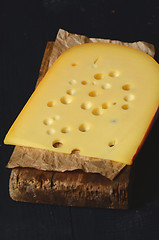 Image showing Piece of swiss cheese