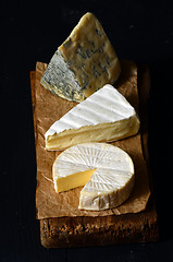 Image showing Different kinds of cheeses