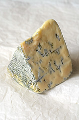 Image showing A Slice of Danish Blue cheese