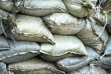 Image showing Sandbags outside.