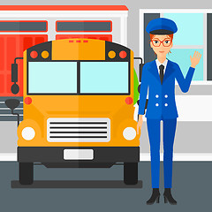 Image showing School bus driver.