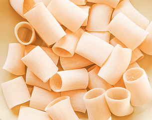 Image showing Retro looking Paccheri pasta