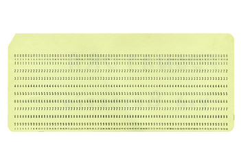 Image showing Blank Punched Card