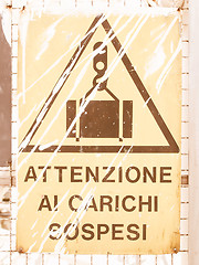 Image showing  A sign vintage