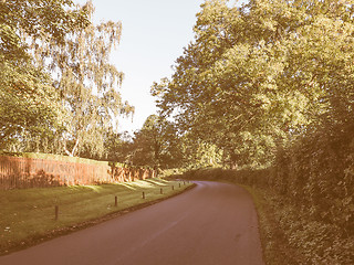 Image showing Country road vintage